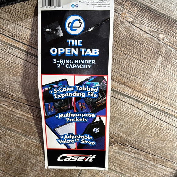 Case It Red and Black 3-Ring Binder-BRAND NEW - Picture 4 of 6